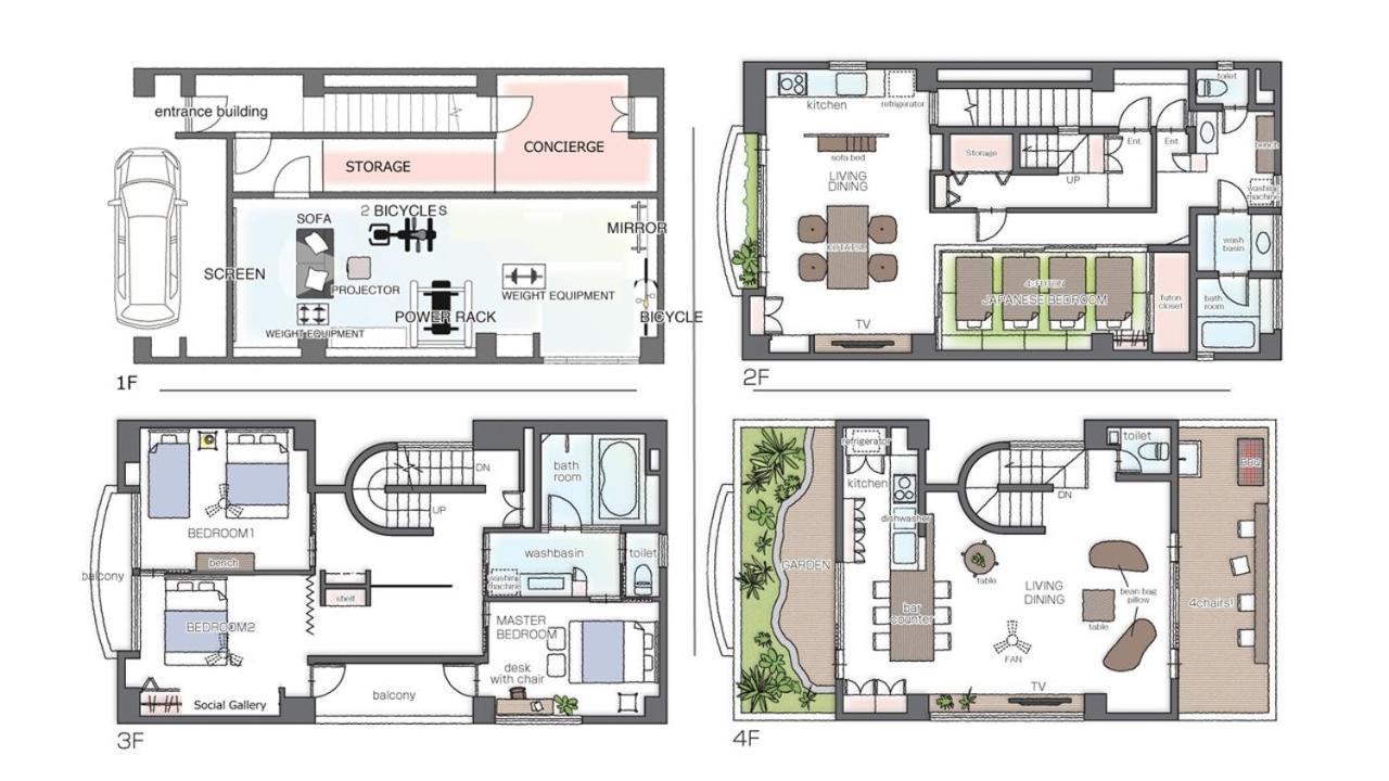 Well & Give Well, Full Building In Asakusa Appartement *